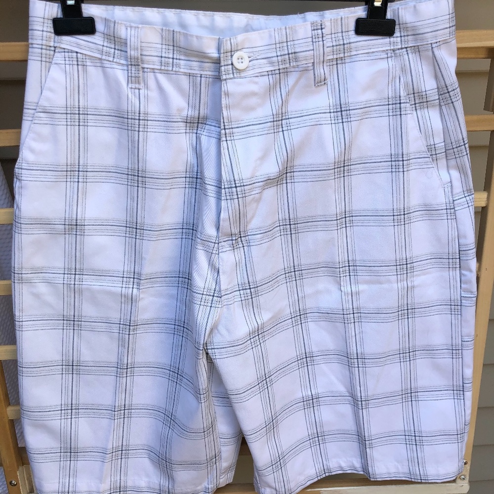 white plaid Mens Shorts by "Subculture" Size 34